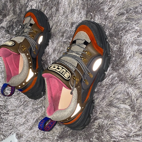 Gucci Men’s Flashtrek Grey & orange - Picture 3 of 6